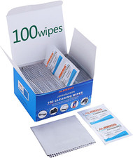Pre-Moistened Lens Wipes ALIBEISS Screen Wipes for Glasses, Camera,Tablets, Smar