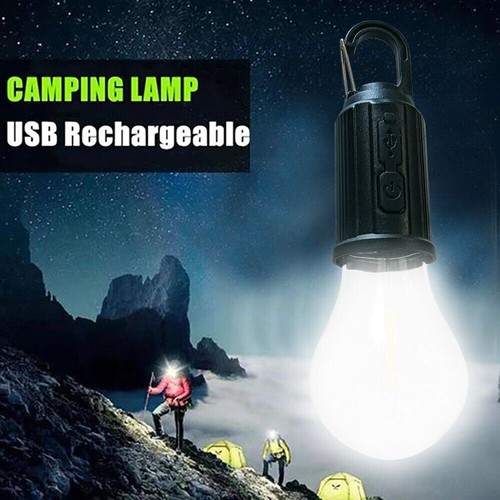 Confezione 4 Lampadine Lanterna LED Campeggio Esterno Sospesa Tenda Portatile Escursionismo - Foto 2 di 19