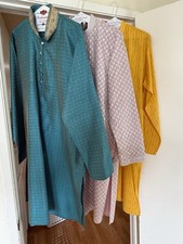 Three Men's Indian Kurtas outfits for Wedding - Please read description