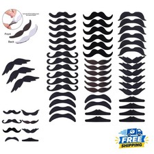 48 Pcs Self-Adhesive Fake Mustaches for Hallo...