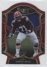 2020 Panini Select Concourse Maroon Prizm Die-Cut Jedrick Wills #90 1n0