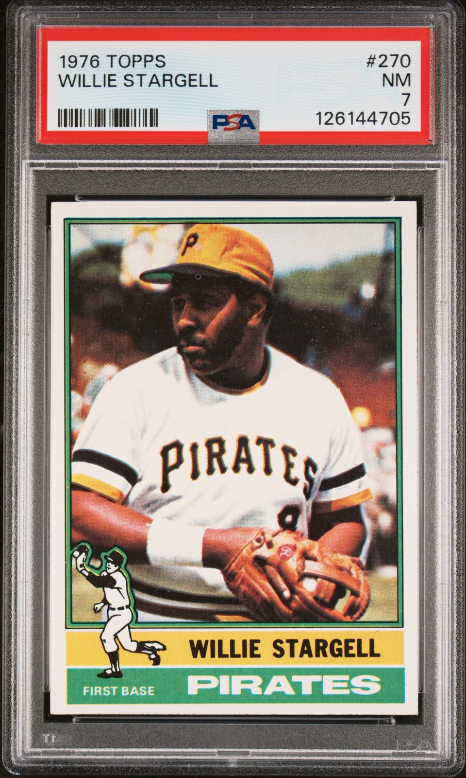1976 TOPPS #270 WILLIE STARGELL PSA 7