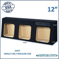 12" triple sealed solobaric sub box regular cab trucks Speaker Box Car Audio