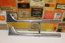 Harley Knucklehead Panhead Shovelhead Fishtail Exhaust Pipes Chopper Bobber