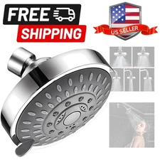 Shower Head High High Flow Pressure Rain Fixed Showerhead 5-Setting with Bath...