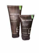 Every Man Jack Fragrance Free Shave Cream 6.7oz and Face Lotion 4.2oz Set NEW