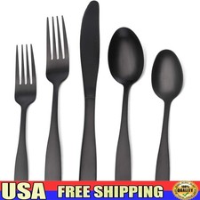 30 Piece Stainless Steel Flatware Set 6 Dishwasher Safe Modern Cutlery New