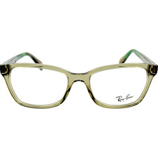 Ray Ban Jr RB1591 Girls Plastic Eyeglass Frame 3925 Transparent Green 48-16