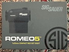SIG SAUER ROMEO5 1x20mm Red 2 MOA Dot Sight Black SOR52001 Waterproof New 