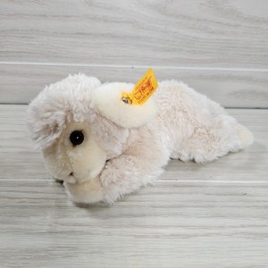 Steiff Little Friend Cream Plush Lamb "Linda" Laying Down Stuffed Animal Toy