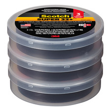 Scotch Super 33 Vinyl Electrical Tape: 3/4 in. x 66 ft. Black  3-pack