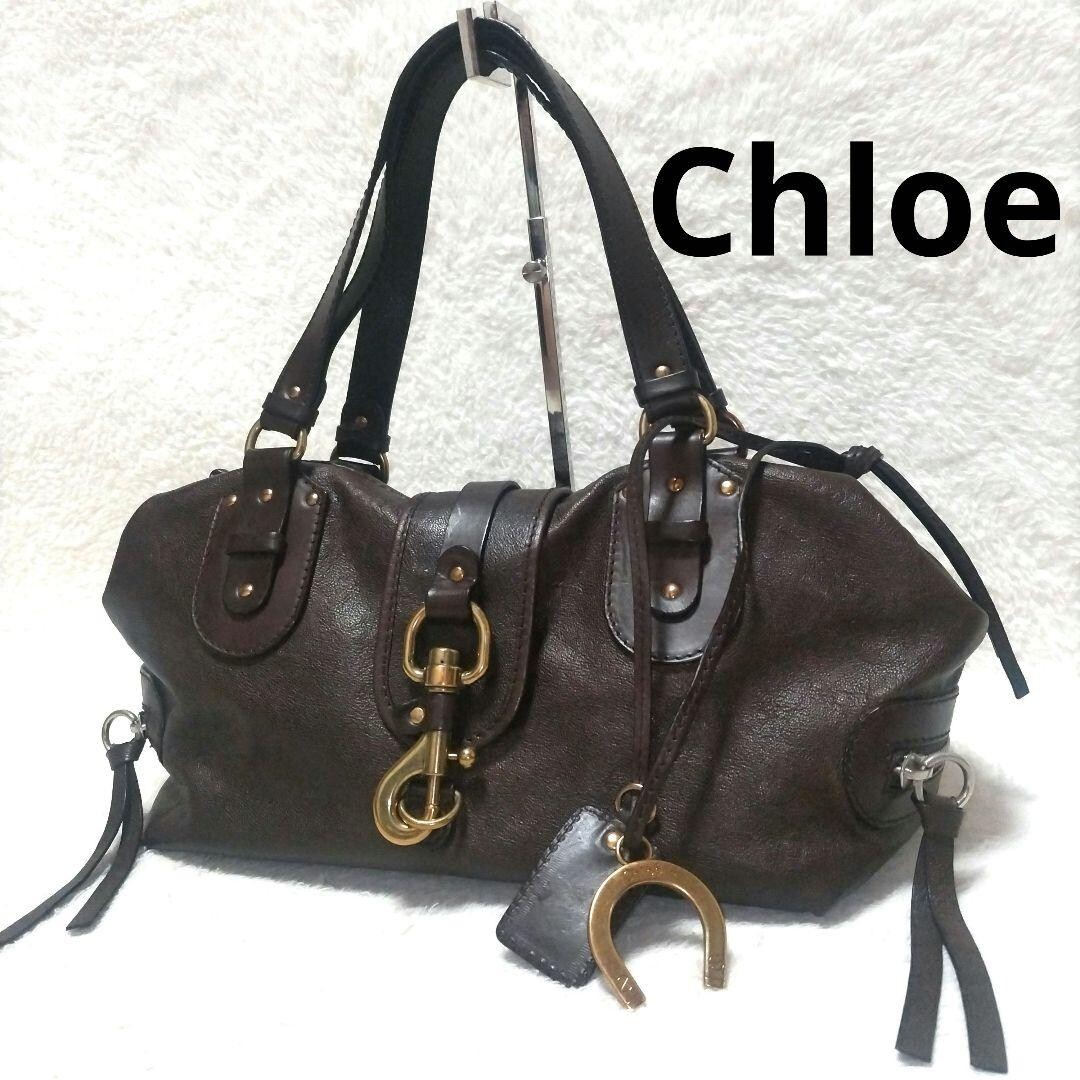 Chloe Handbag Kerala Leather Brown Vintage Authentic From Japan