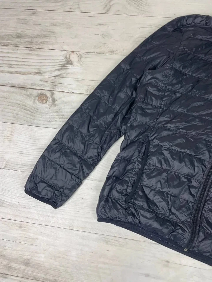 Emporio Armani EA7 Down Puffer Jacket Hooded Men Size 2XL Black - Image 3 of 4