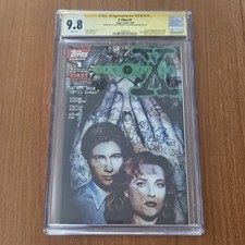 SIGNED BY ANDERSON & DUCHOVNY X-files 1995 # 1 CGC 9.8 SS 1st Print & 1st App