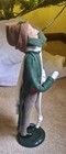 Byers Choice Caroler VTG. 1986 Man In Green Coat Sheet Music & Scarf Gold Label  — photo 4