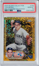 2023 Topps Gilded Mini Diamond Gold Etch  YOGI BERRA  #143  PSA 10 43/50 YANKEES