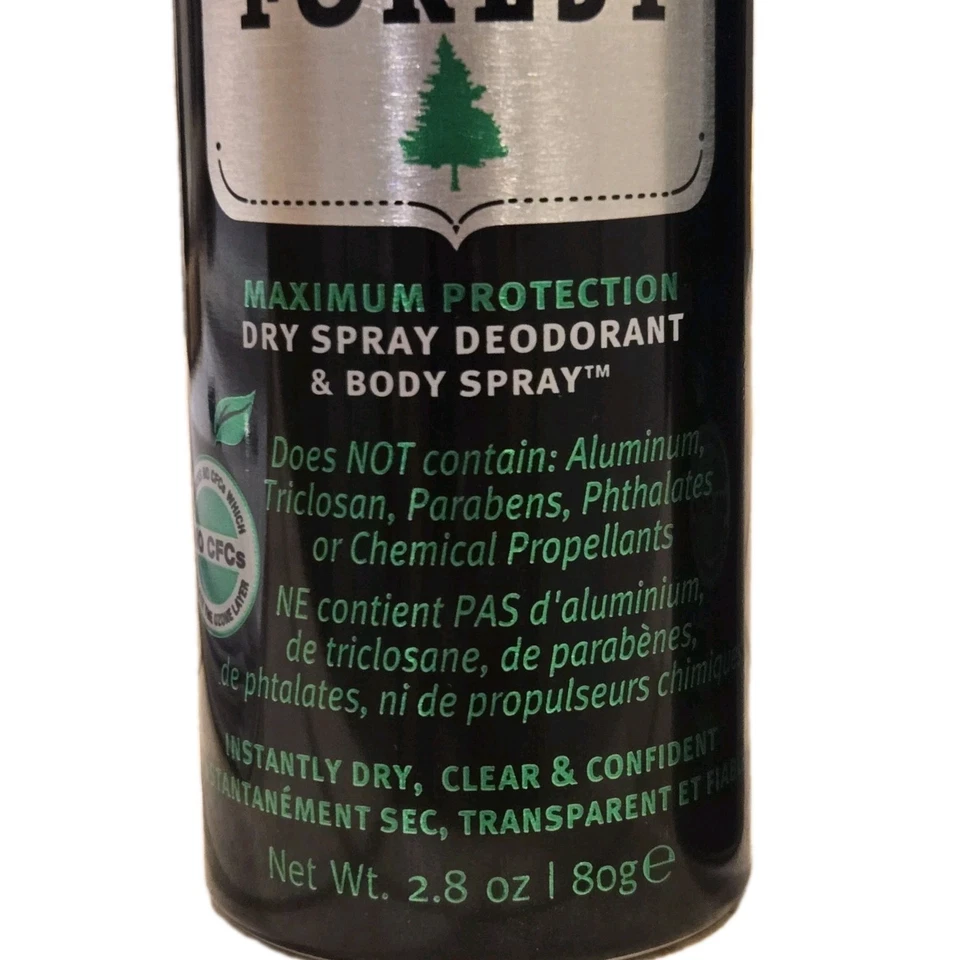 Herban Cowboy Forest • Desodorante en aerosol seco/aerosol corporal de máxima protección• Paquete de 2 Foto 2 de 4