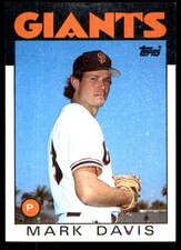 Mark Davis 1986 Topps #138 Giants MLB READ FREE SHIPPING AutographDen