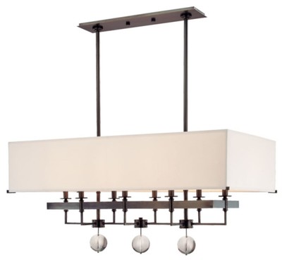 Hudson Valley Lighting 5648-OB Gresham Park 8 Light 38''W Linear - OLD BRONZE