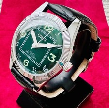 VINTAGE ORIS Green Dial 17J Mechanical Hand-winding Men's Watch Swiss Serviced