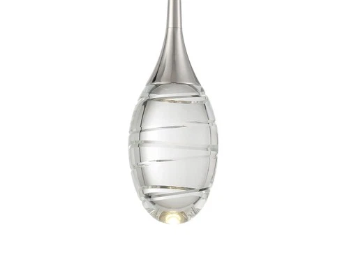 Kovacs P5592-L Hail 4"W LED Mini Pendant - Nickel - Picture 4 of 4