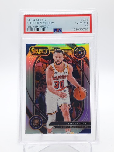 STEPHEN CURRY 2024-25 PANINI SELECT COURTSIDE SILVER #209 WARRIORS PSA 10 Q4320