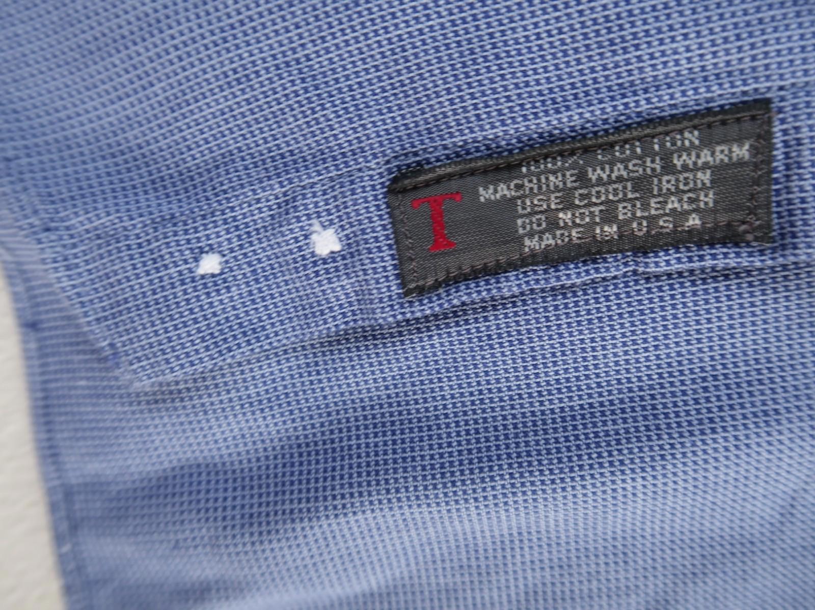 Robert Talbott Men's Button Up Blue Checkered 16.… - image 5