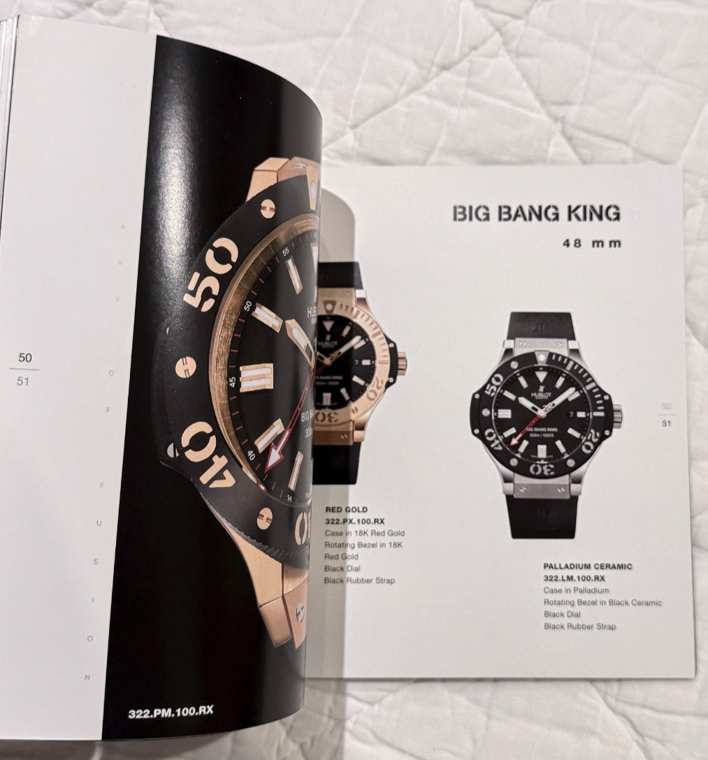 VERY RARE  Hublot Catalogue -NO WATCH INCLUDED image 9