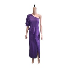 Shein Curve Dress 2XL One Shoulder Dress, Purple Color