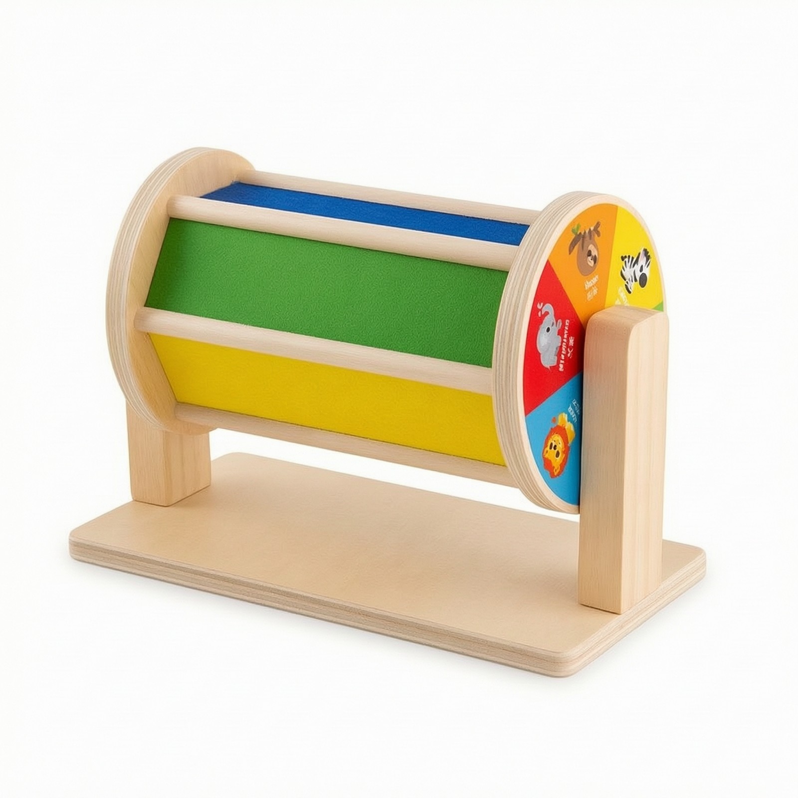 Textil Trommel Spielzeug Entwicklungsspielzeug Holzspielzeug Kleinkind für Spielzimmer, Babys