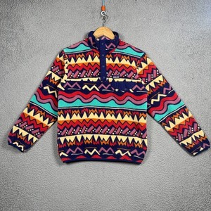 Patagonia Sweater Kids Size Large (12) Synchilla Snap T Multicolor Aztec Print