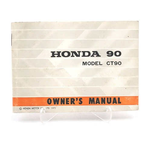 ORIGINAL OEM 1971 HONDA CT90 CT90K4 TRAIL 90 OWNERS MANUAL OEM
