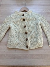 Vintage Irish Handcrafts Limited Hand Made Toddler Sweater Pure New Wool