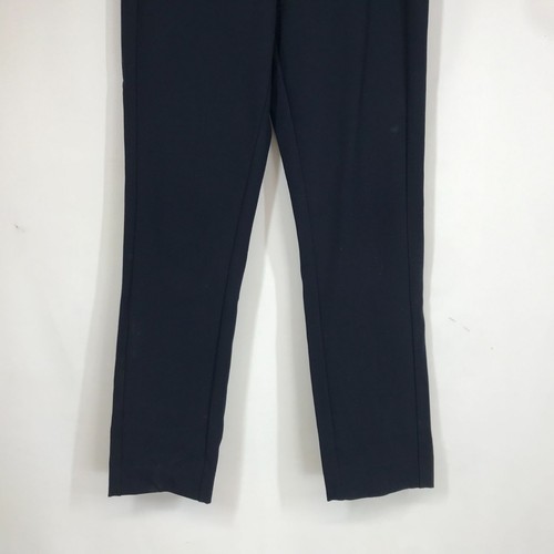 RAG & BONE - WOMEN'S 10 - NAVY ELASTIC ZIP WAIST COTTON BLEND PANTS - Picture 3 of 8