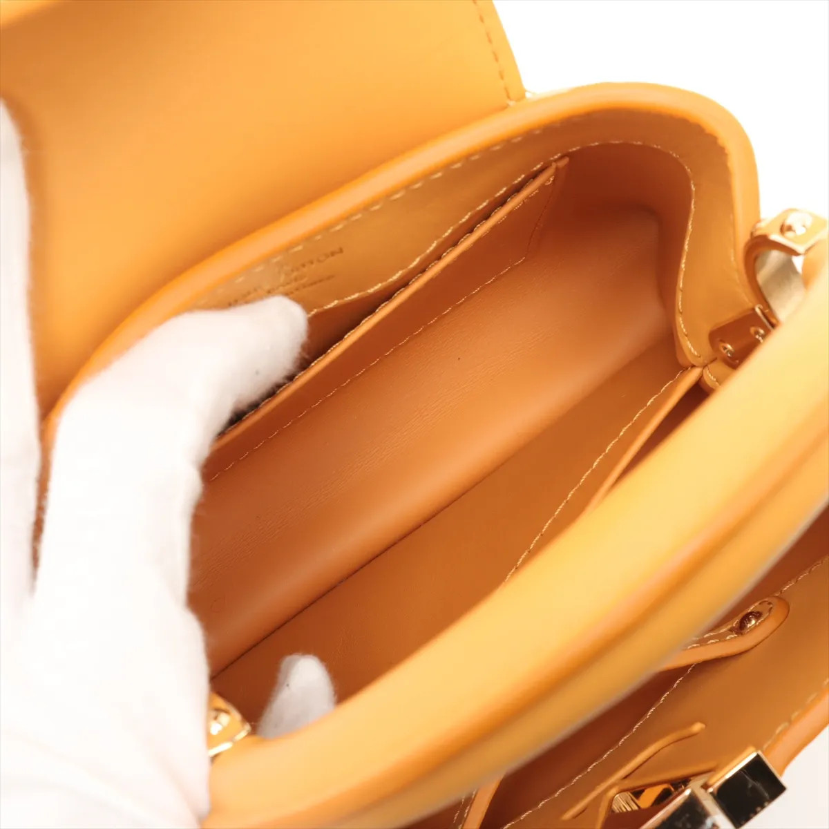 Louis Vuitton LV Broderie Anglaise CapucinesMINI - Yellow There was an RFID resp thumbnail 9