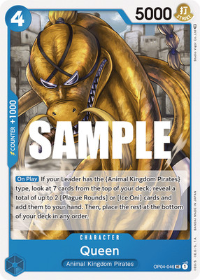 Queen OP04-046 Kingdoms of Intrigue Regular (UC) 