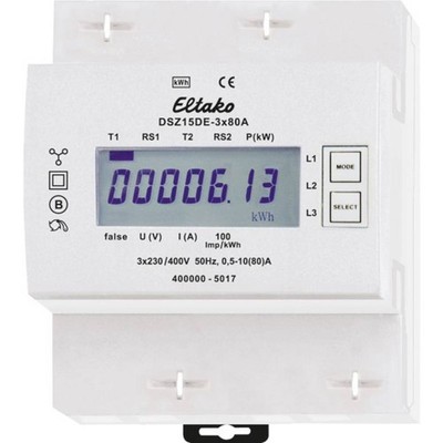 Eltako DSZ15DE-3x80A 28380615 Drehstromzähler digital 80 A 1 St.