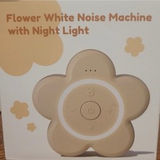 NIB Mewaii Portable Baby White Noise Machine Night Light 25 Sounds Dreamy Cream