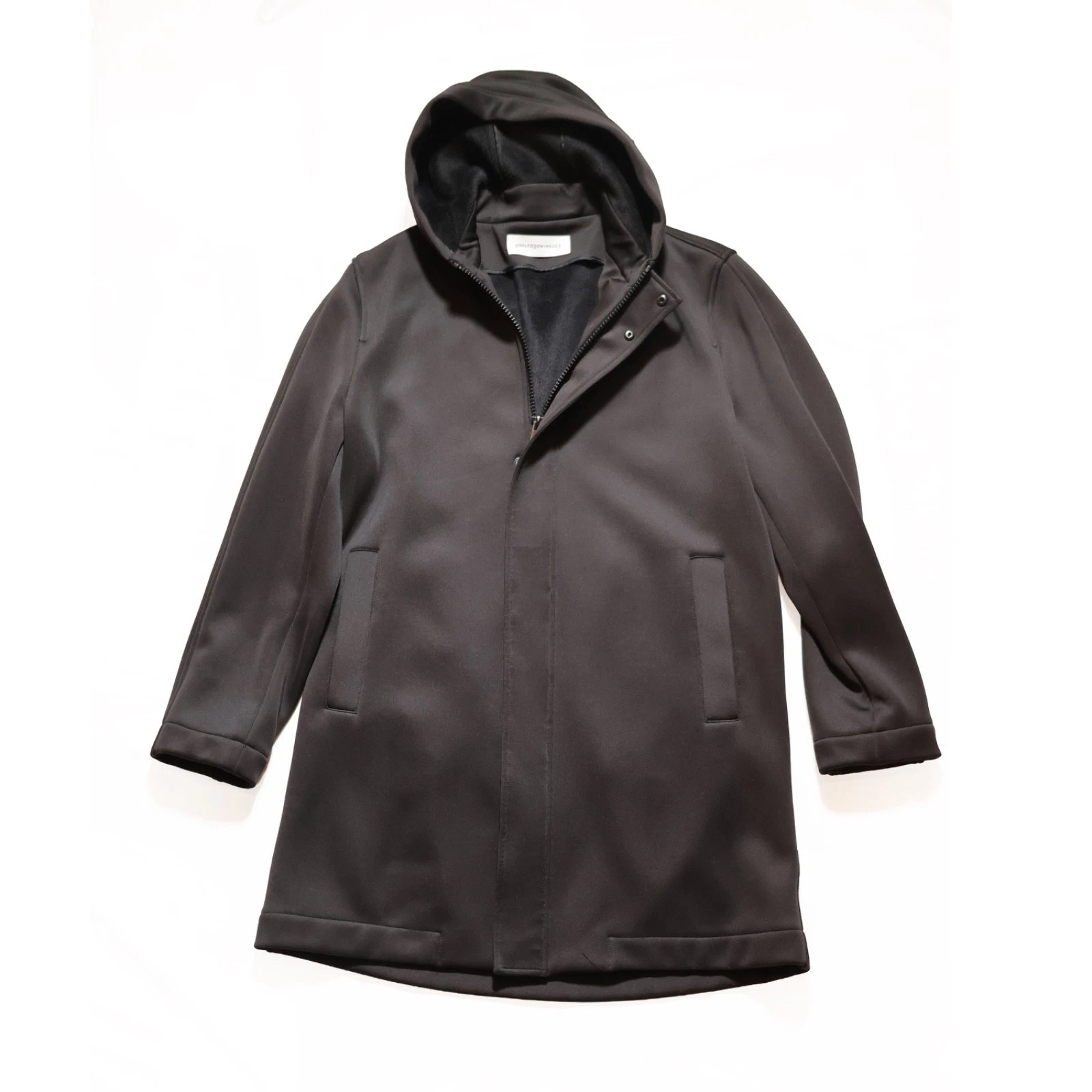 Adolfo Dominguez Hooded Long Zip-up Coat Men Large