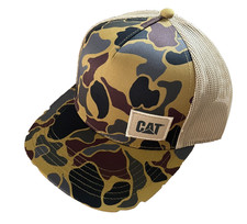 Caterpillar CAT Equipment Microfiber Digi-Camouflage Snapback Mesh Cap/Hat