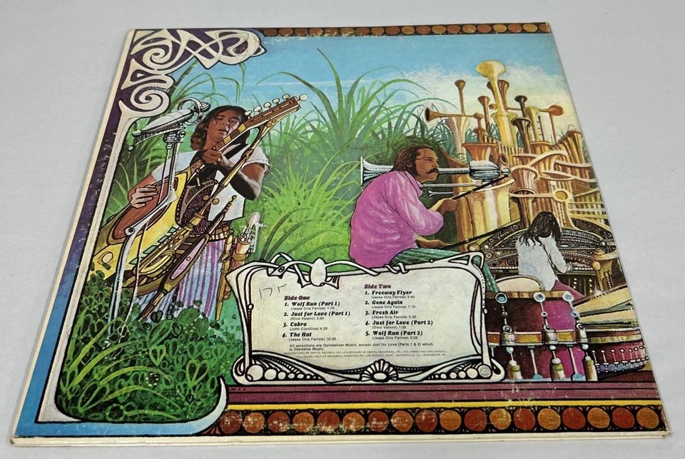 QUICKSILVER MESSENGER SERVICE Just For Love LP early-70's psych SMAS-498 - Image 4 of 4