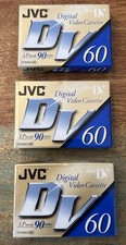 3 JVC DVC 60 90min Lp Mode Mini Dv Digital Video Cassette DVM60ME BRAND NEW