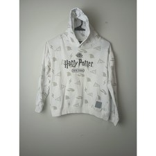 Harry Potter NYC White and Gray Kids Hoodie Wizarding World Size 9-10 Years