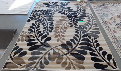 CREM AQUA 6'-7'' x 9'-6'' Broken Thread Rug Reduced Price 1172778934 VER056-0613-6