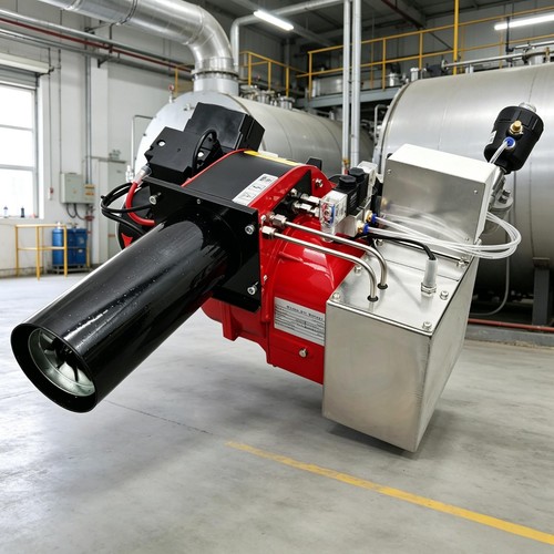 Used!!!Waste Oil Heater Furnace Oil Nebulization Burner Double Section Fire 220V