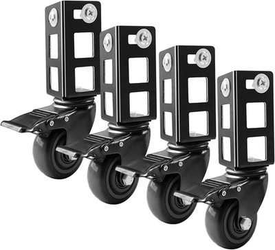 4PCS Storage Rack Caster Wheels,3'' Heavy Duty Locking Caster Wheels Warehouse Sh
