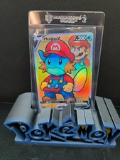 HandMade Per Order PokeTeamLegends Pokemon Card Holo PTL540 Mudkip Mario