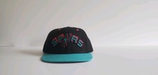 Mitchell Ness San Antonio Spurs Black/Teal 2 Tone HWC Basic Snapback Team Hat