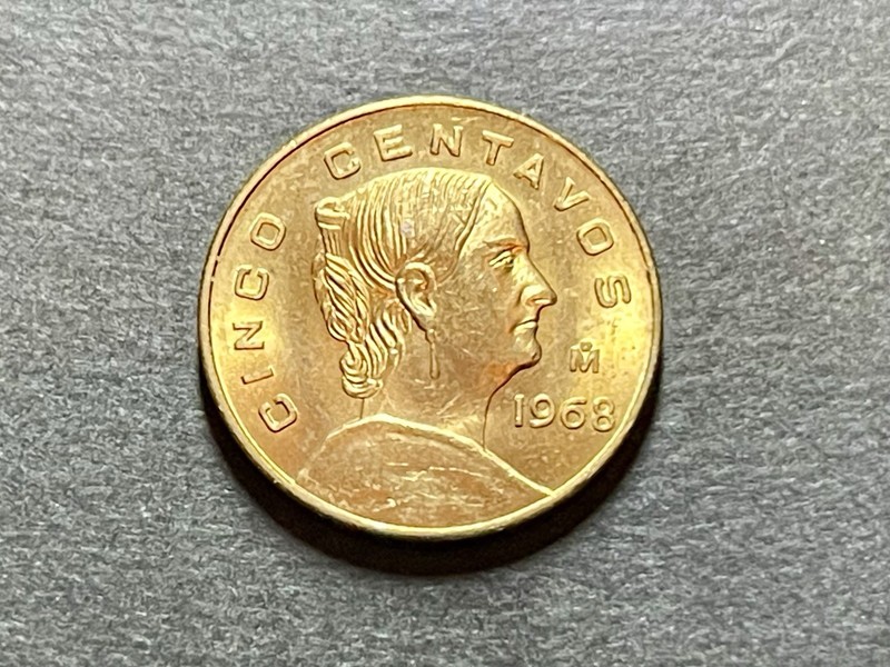Mexico 🇲🇽 5 centavos • 1968-Mo KM# 426 - 20.5mm - Combined Shipping!
