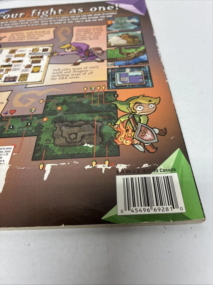 Vtg Nintendo Power The Legend of Zelda Four Swords Guide 2004 GameCube W/ Poster - Image 4 of 4